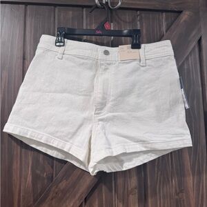 Universal Thread White High-Rise Denim Shorts